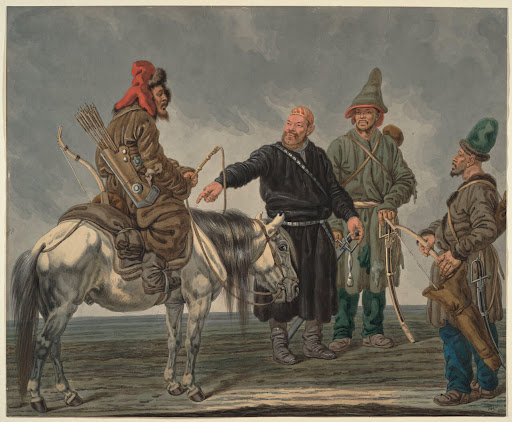 Гесс Карл Адольф Генрих (1769 – 1849): Усман Гумиров, командир 11 башкирского полка и брат его Абдул. 1813 год